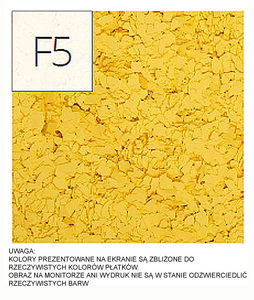 płatki dekoracyjne (1kg)  F5 zółte
