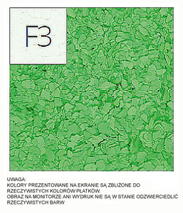 płatki dekoracyjne (1kg)  F3 zielony jasny